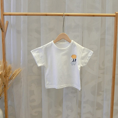 Gyermek póló három színben rátéttel - fiúknak és lányoknak