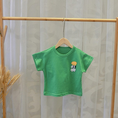 Gyermek póló három színben rátéttel - fiúknak és lányoknak