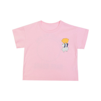 Детска тениска в три цвята с апликация-за момчета и момичета