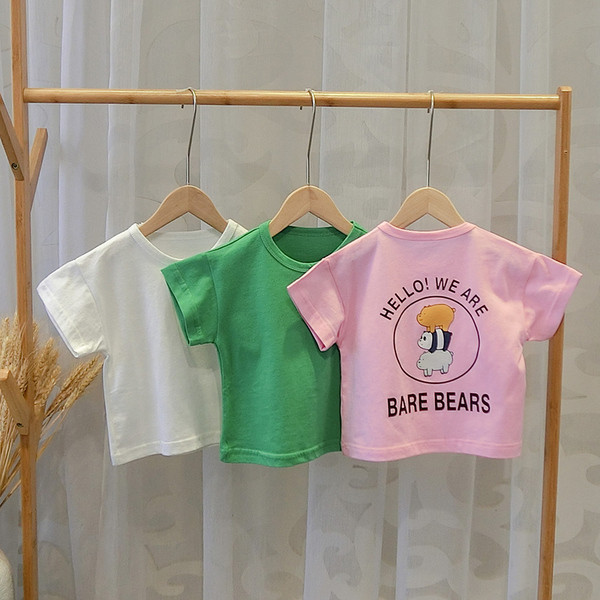 Gyermek póló három színben rátéttel - fiúknak és lányoknak