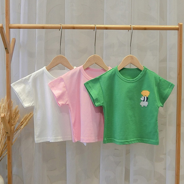 Gyermek póló három színben rátéttel - fiúknak és lányoknak