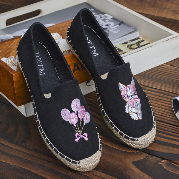 Napi espadrillák több színben hímzéssel