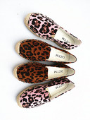 Női espadrillák állatmintával, két színben