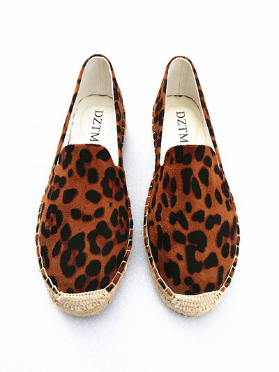 Női espadrillák állatmintával, két színben