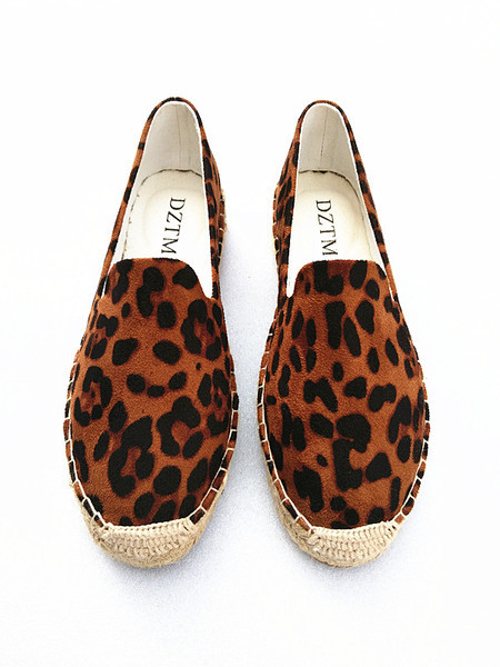 Női espadrillák állatmintával, két színben