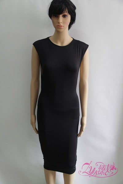 Rochie eleganta dama Slim - model in culoarea neagra