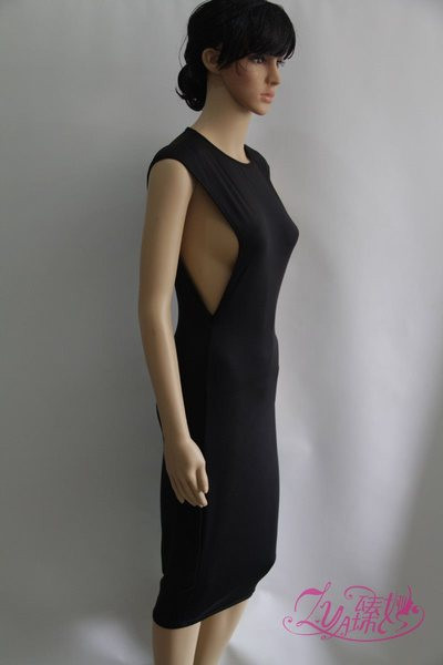 Rochie eleganta dama Slim - model in culoarea neagra