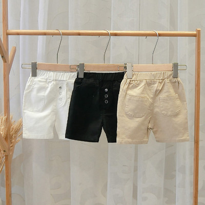 Детски къси панталони с джобове в три цвята-за момчета