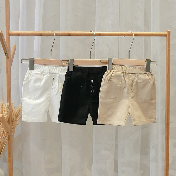 Gyermek rövidnadrág zsebekkel három színben - fiúknak