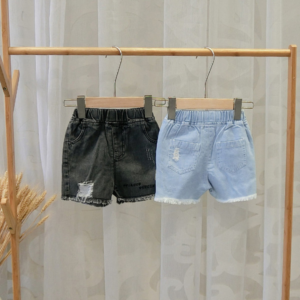 Gyermek rövid farmernadrág két színben, zsebekkel fiúknak