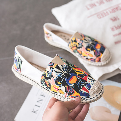 Mindennapi női színes textil espadrillek különböző színekben