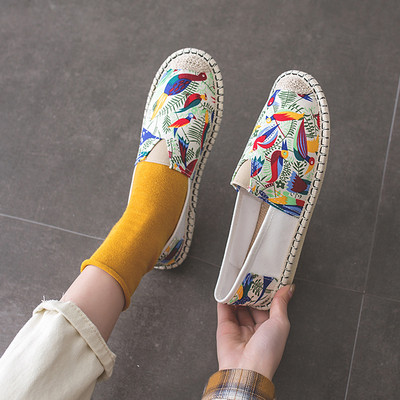 Mindennapi női színes textil espadrillek különböző színekben