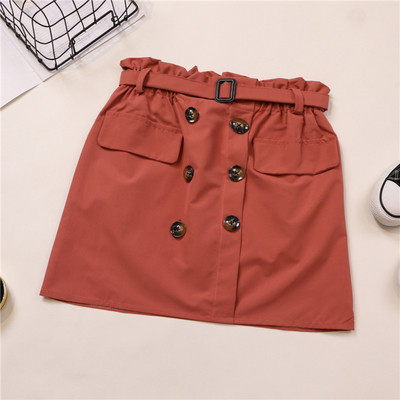 Καθημερινή γυναικεία φούστα με ζώνη σε διάφορα χρώματα