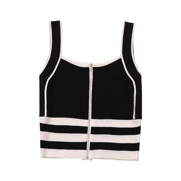 Stílusos női melltartó pántokkal és cipzárral több színben