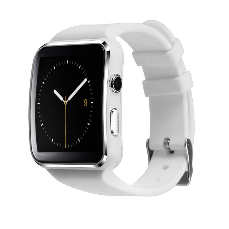Κομψό smart ρολόι X6 σιλικόνης σε λευκό χρώμα
