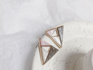 Modern női fülbevaló két színben