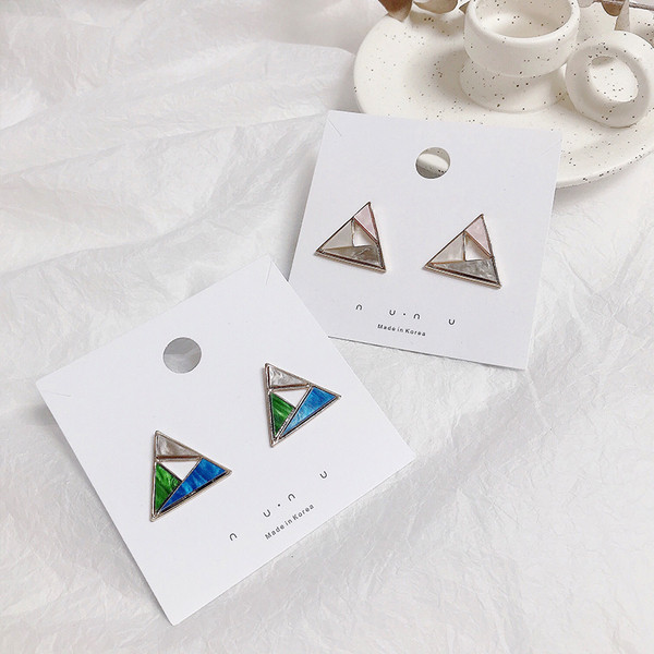 Modern női fülbevaló két színben