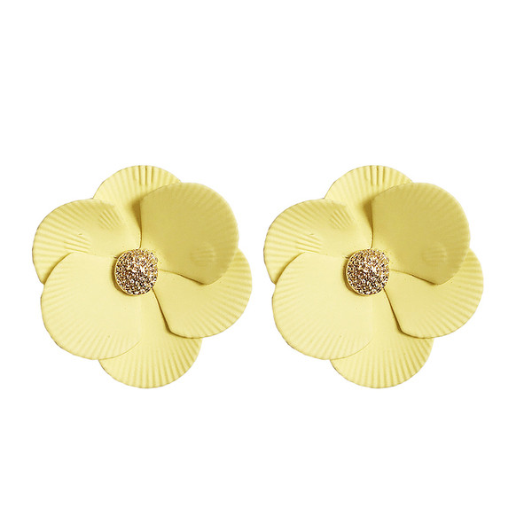 Virág alakú női fülbevaló - három színben