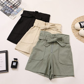 Κομψό γυναικείο παντελόνι με τσέπες και ψηλή μέση σε πέντε χρώματα