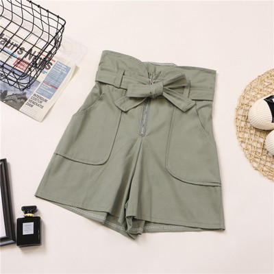 Κομψό γυναικείο παντελόνι με τσέπες και ψηλή μέση σε πέντε χρώματα