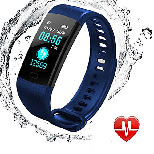 Фитнес гривна модел Y5 в тъмно син цвят