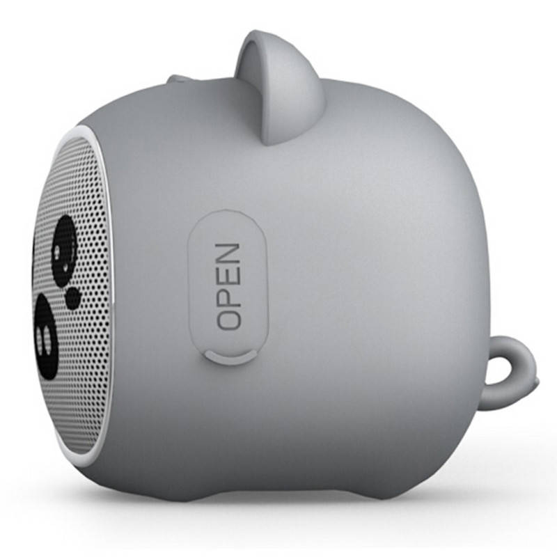 Преносима bluetooth колонка D10 с USB порт и слот за TF/SD card - сив цвят
