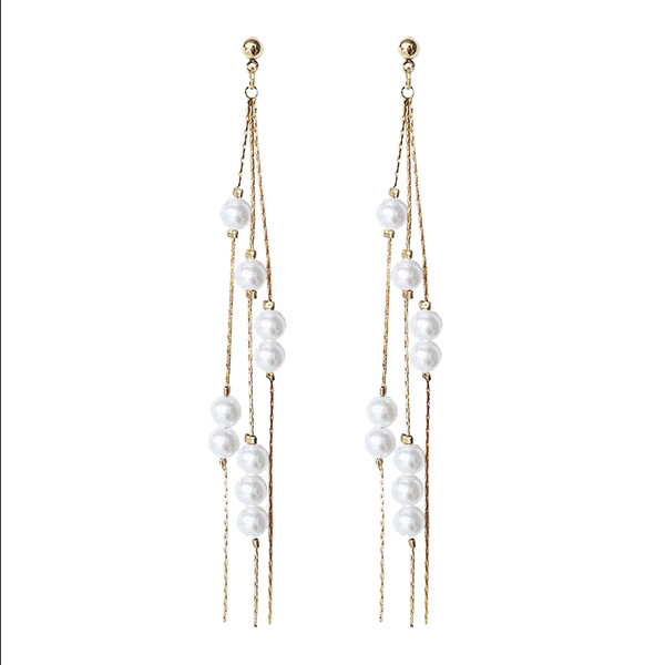 Актуални дамски обеци с декоративни перли