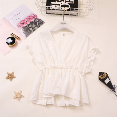 Σύγχρονη γυναικεία μπλούζα με λωρίδα V σε τρία χρώματα