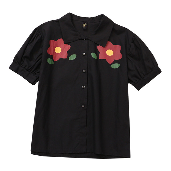 Γυναικείο μπλουζάκι με εκτύπωση σε λευκό και μαύρο χρώμα