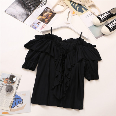 Μοντέρνα γυναικεία μπλούζα με 3/4 μανίκια σε πέντε χρώματα