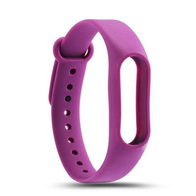 Λουράκι σιλικόνης για βραχιόλια fitness μοντέλο MI BAND - μοβ χρώμα