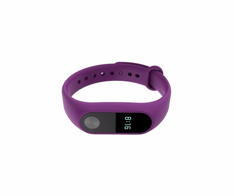 Λουράκι σιλικόνης για βραχιόλια fitness μοντέλο MI BAND - μοβ χρώμα