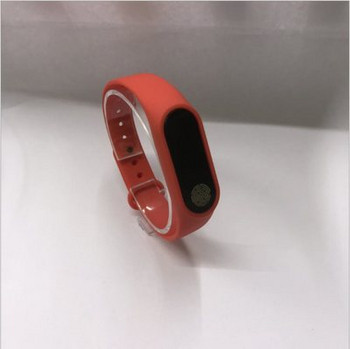 Силиконова каишка за фитнес гривни модел M3 - червен цвят