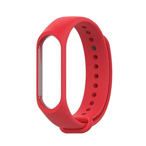 Силиконова каишка за фитнес гривни модел M2 - червен цвят