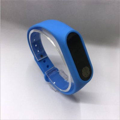 Силиконова каишка за фитнес гривни модел M3 - син цвят