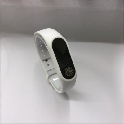 Λουράκι σιλικόνη για βραχιόλια fitness MI BAND - λευκό χρώμα