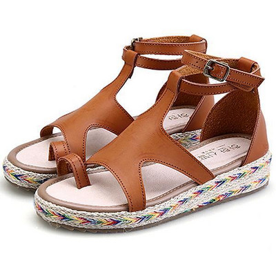 Καθημερινά γυναικεία σανδάλια με δερμάτινα λουριά σε διάφορα χρώματα