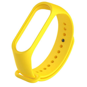 Силиконова каишка за фитнес гривни модел M2 - жълт цвят