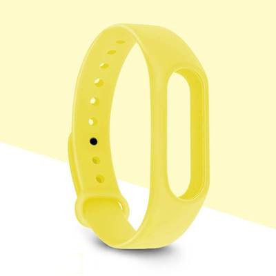 Λουράκι σιλικόνη για βραχιόλια fitness μοντέλο MI BAND - κίτρινο χρώμα