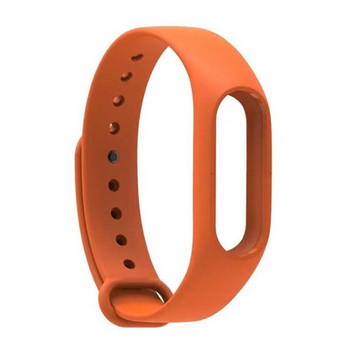 Λουράκι σιλικόνης για βραχιόλια fitness μοντέλο MI BAND - πορτοκαλί χρώμα