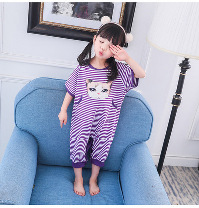 Детска пижама в три цвята с апликация за момичета