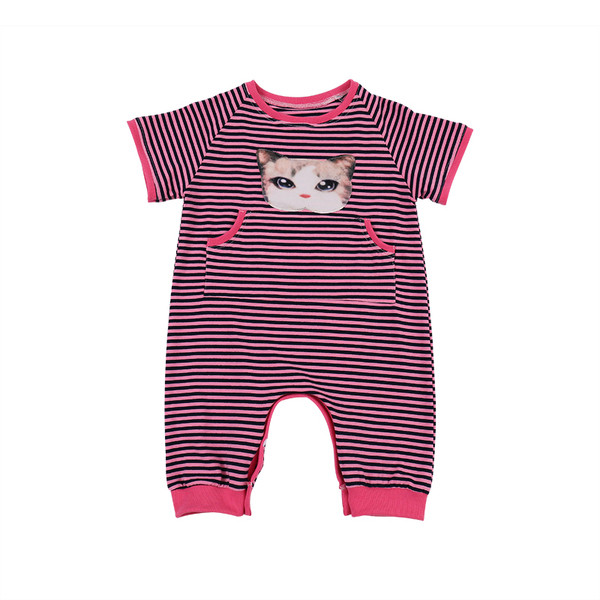 Gyermek pizsama három színben lányoknak való alkalmazással