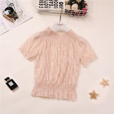 Modern női blúz rövid ujjal több színben