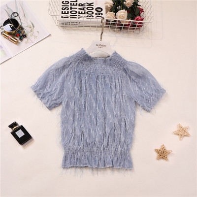 Modern női blúz rövid ujjal több színben