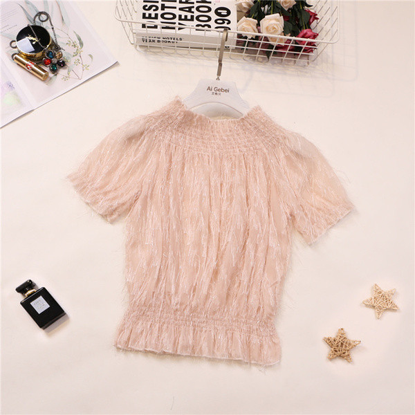 Modern női blúz rövid ujjal több színben