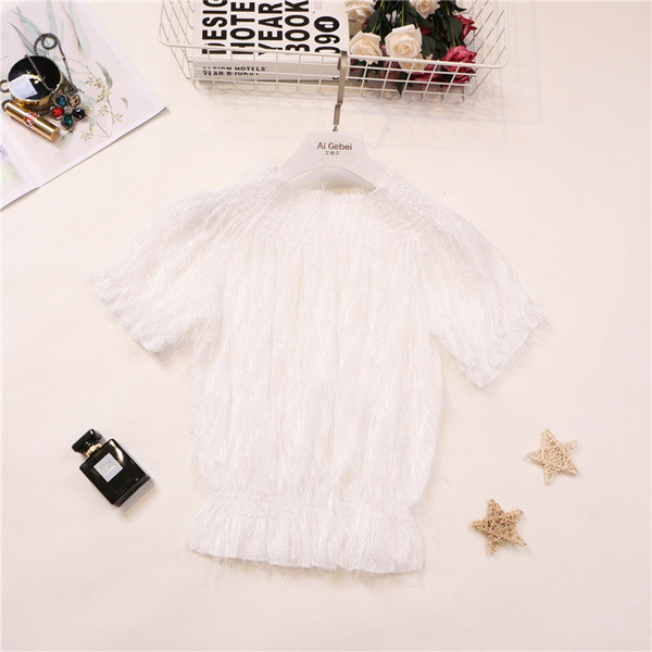 Modern női blúz rövid ujjal több színben