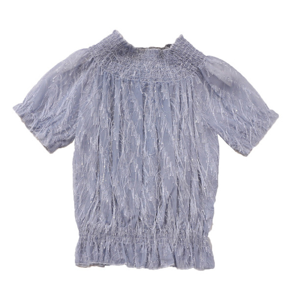 Modern női blúz rövid ujjal több színben