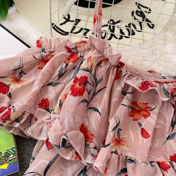 Σύγχρονη κυρία μπλούζα με floral μοτίβο  σε τέσσερα χρώματα