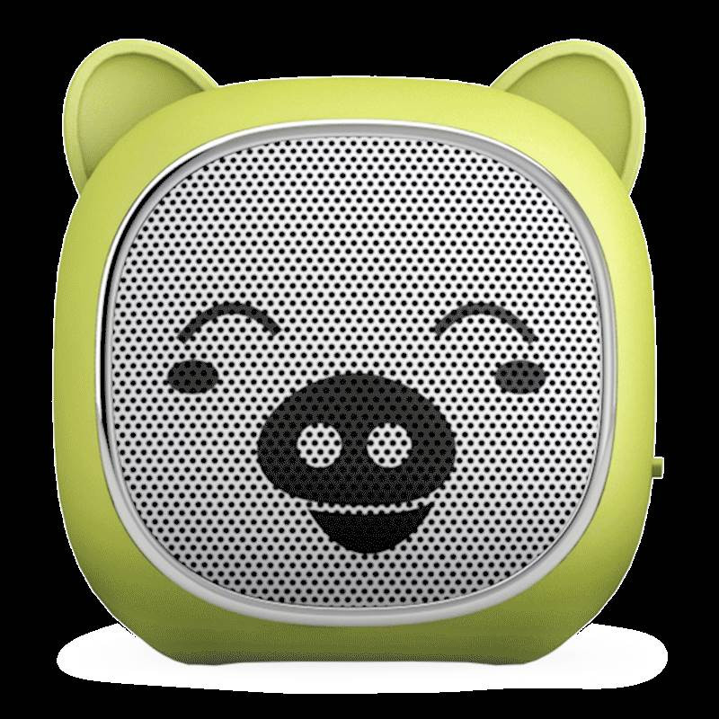 Hordozható bluetooth hangszóró D10 USB porttal és TF / SD kártyanyílással - zöld színben