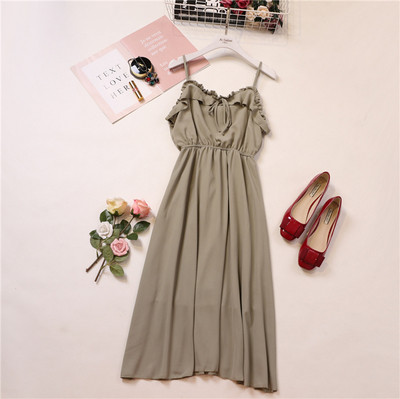 Alkalmi női ruha pántokkal több színben